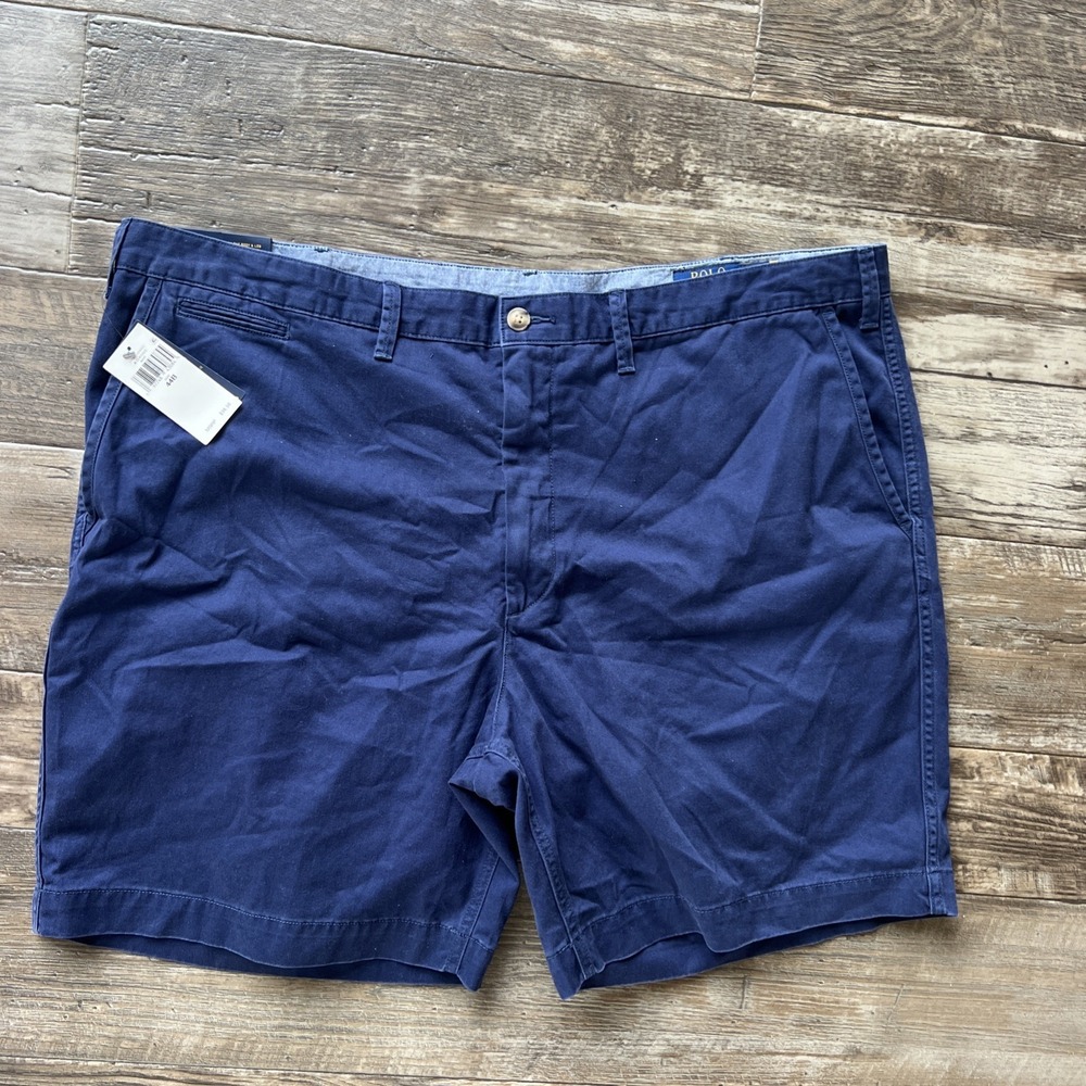 Polo Ralph Lauren Men`s Classic Fit 8" Navy Blue Shorts Size 44B Big & Tall